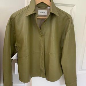 ARITZIA - Babaton Pelli Hip Jacket NWT Size XS Fen Green Vegan